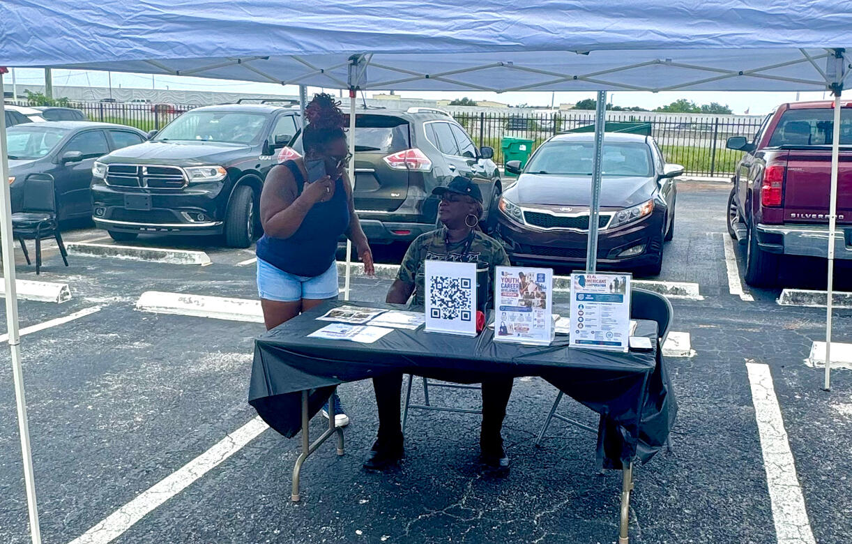 REAL AMERICANS CORPORATION sponsored 50 backpacks for FCAA First Annual FamilyFest