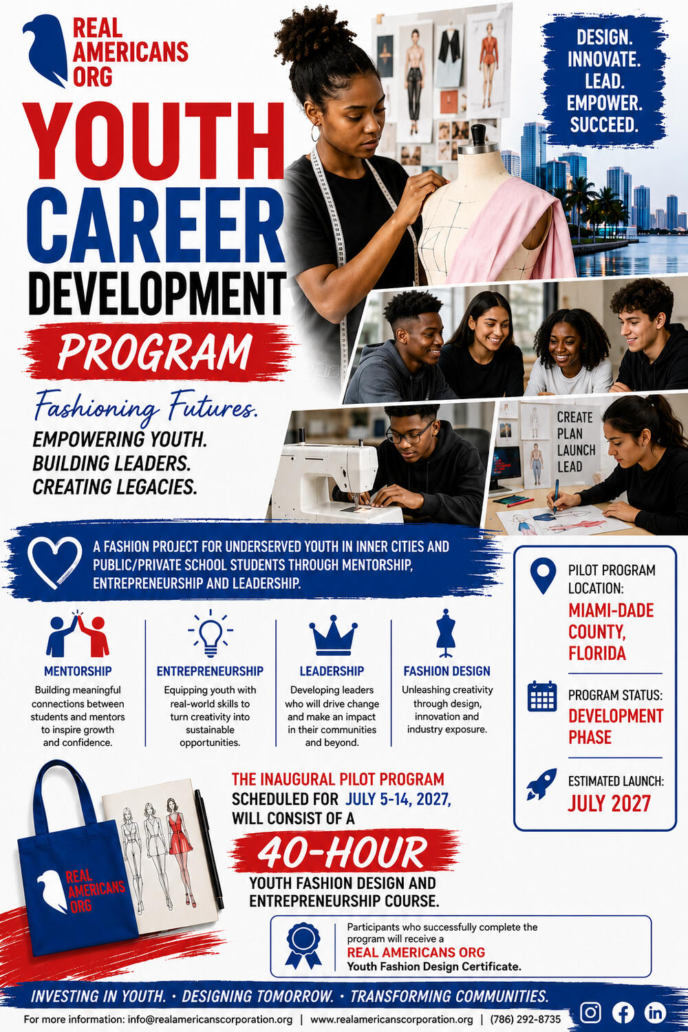 REAL AMERICANS CORPORATION YCD PROGRAM